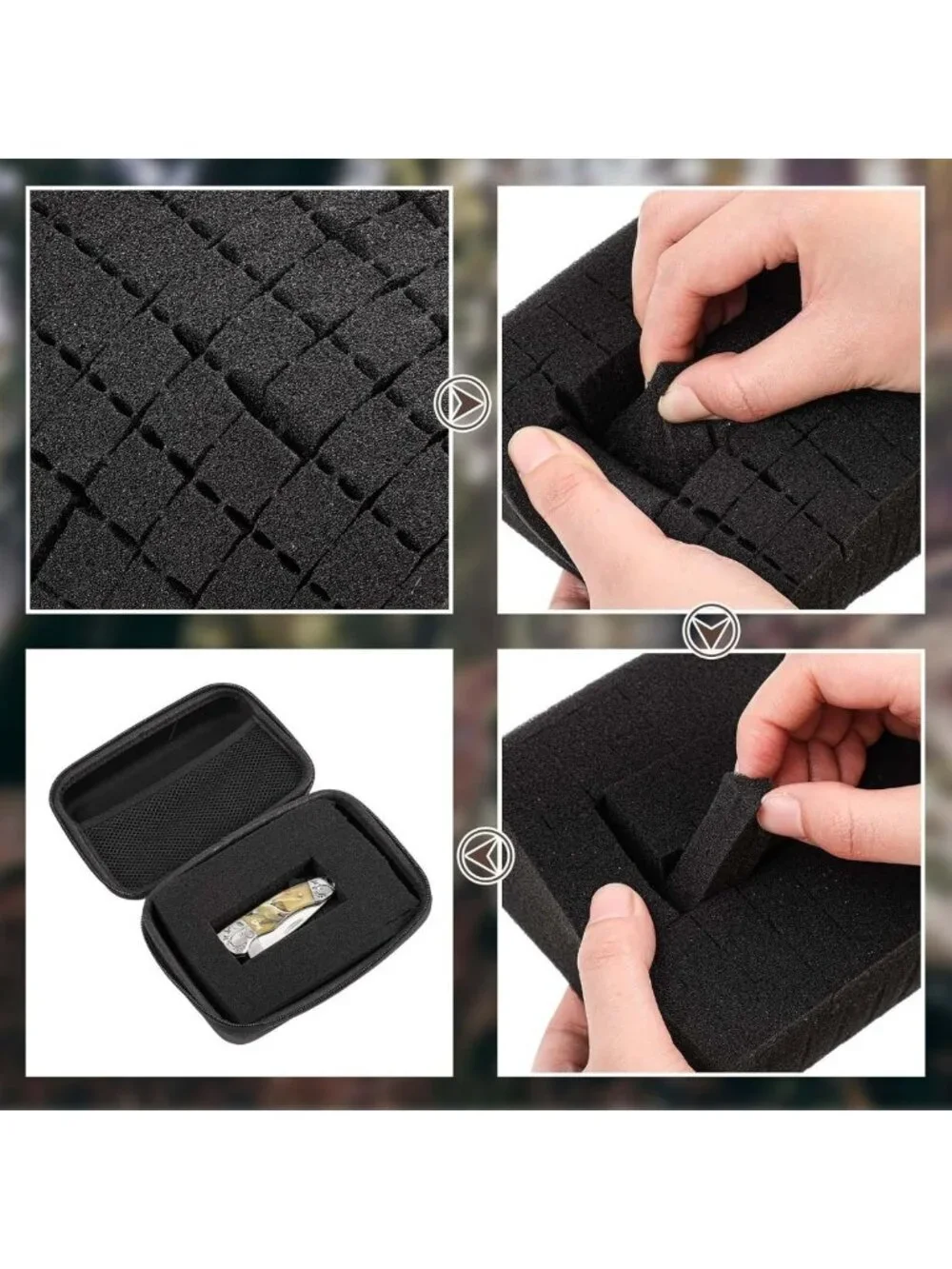Customizable Foam EVA Hard Case - Shockproof Protective Carrying Case for